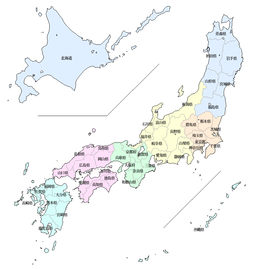 47都道府県のデータ 都道府県市区町村