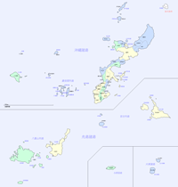 沖縄県の地図